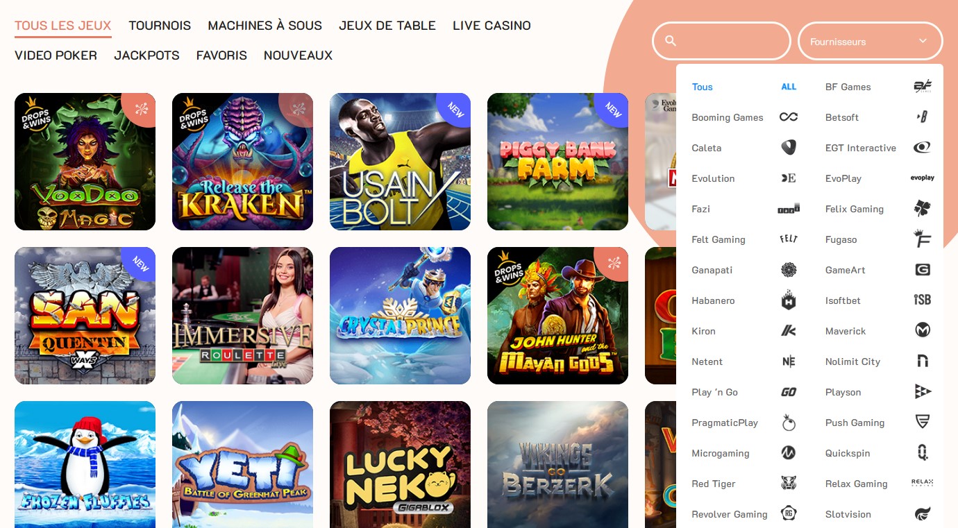 Screenshot 8 Liste des jeux chez Banzai Slots