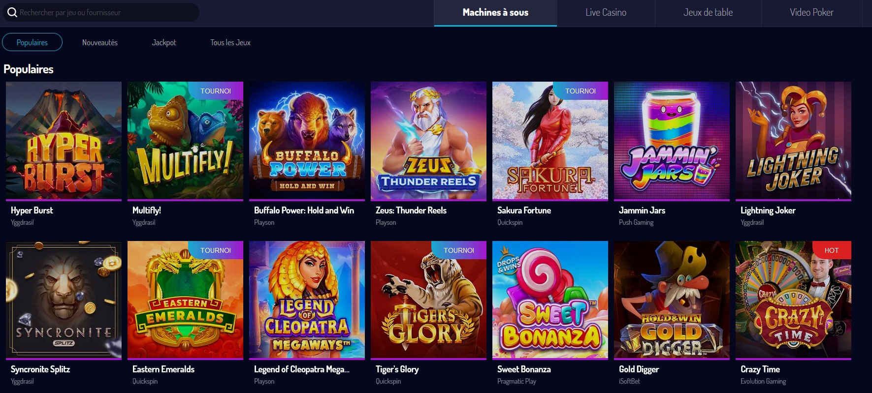 Screenshot 4 1 Jeux du casino Lucky8