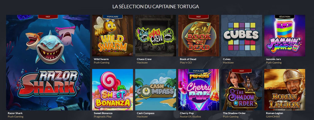 Machnes à sous du casino Tortuga