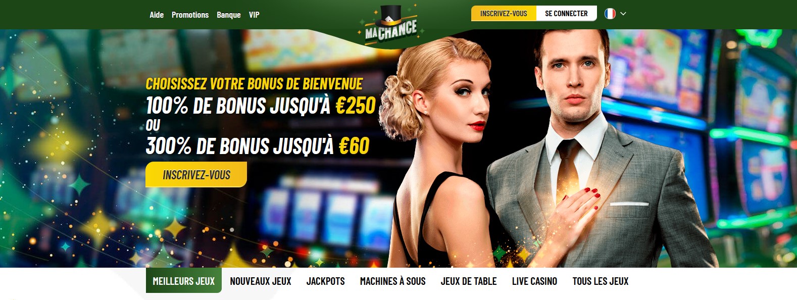 Bannière du casino MaChance